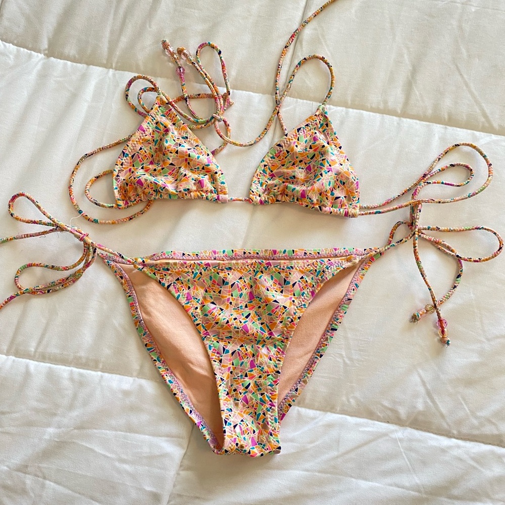Insight string tie bikini in Small